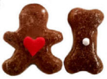 Luxury Dog Gifts -  Gingerbread Man and Bones Cookies
